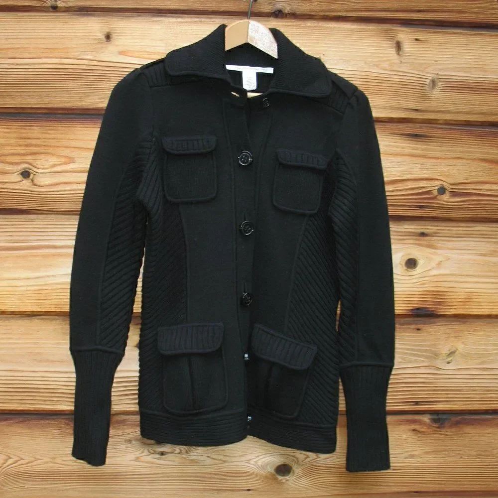 Diane Von Furstenberg 100% Wool Cardigan